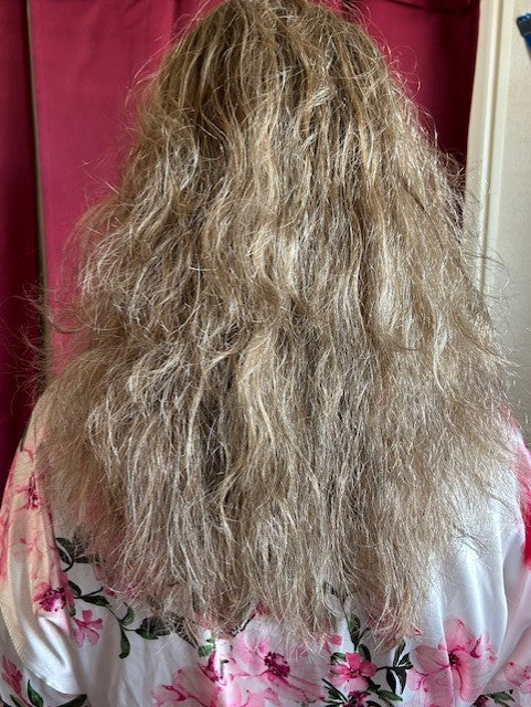 before magsert water conditioner dry frizzy hair